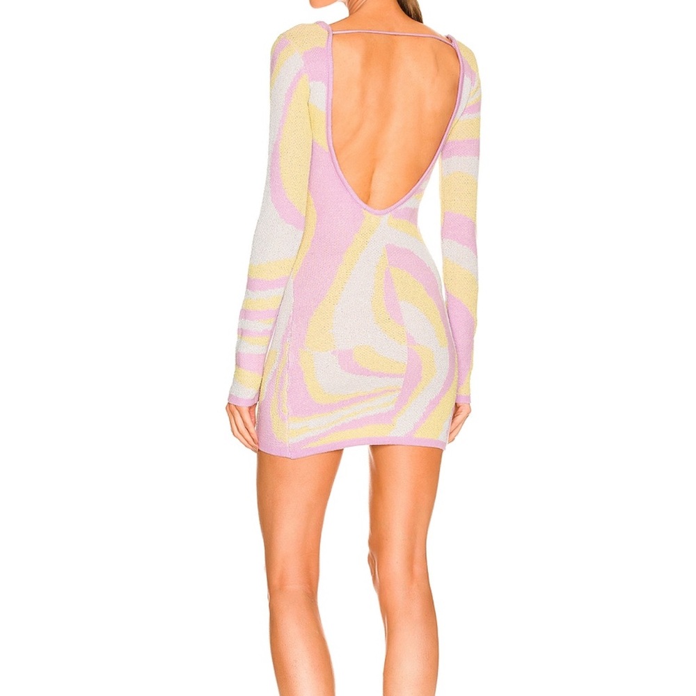 Multi-color Kia Low Back Dress